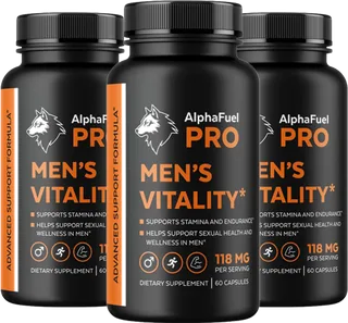 AlphaFuel Pro three bottles, 90-day supply